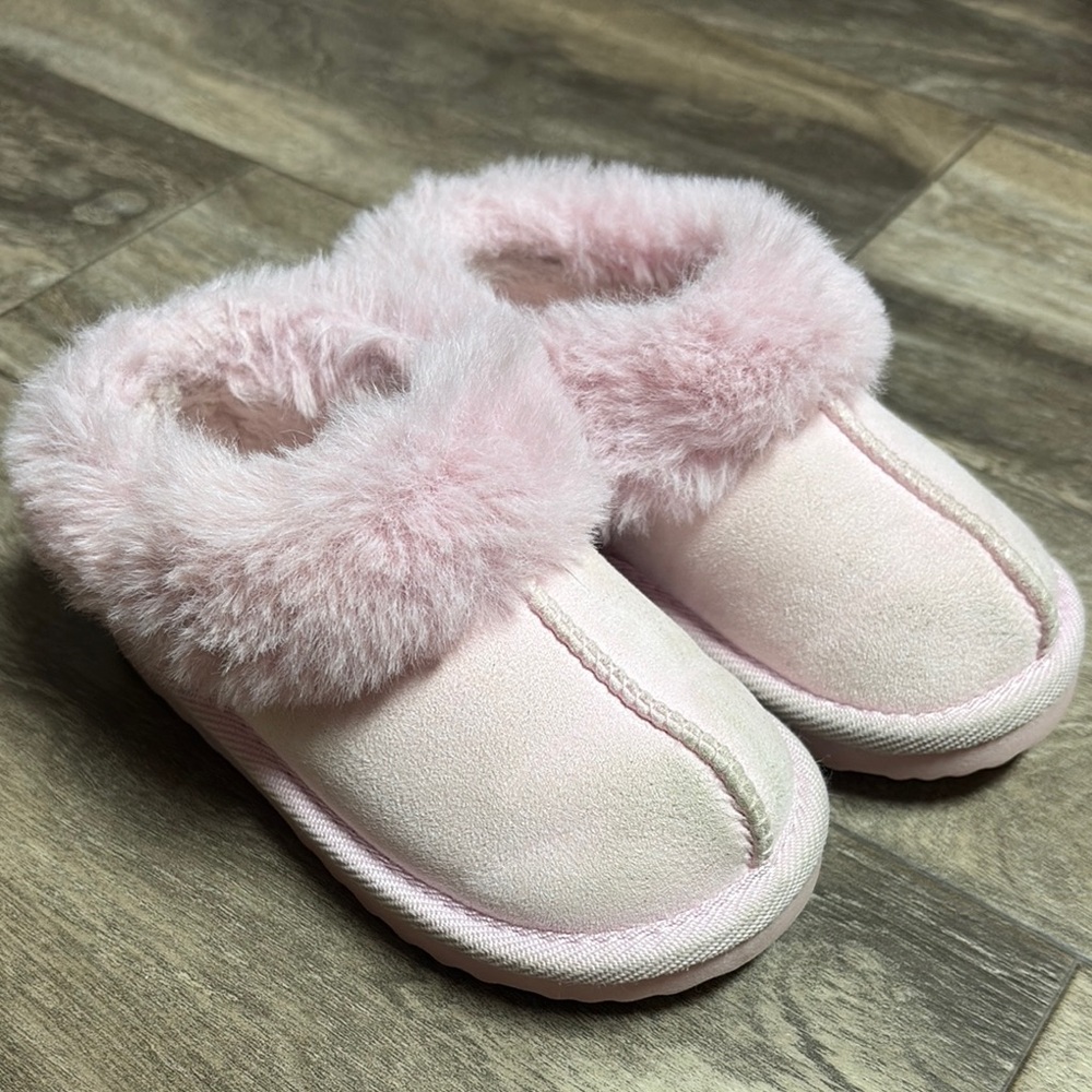 Cozy Pink Kids Slippers